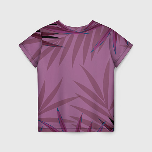 Детская футболка Розовая пальма / 3D-принт – фото 2
