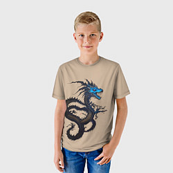 Футболка детская Irezumi - японский дракон, цвет: 3D-принт — фото 2