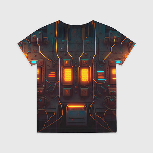Детская футболка Паттерн в стиле киберпанк / 3D-принт – фото 2