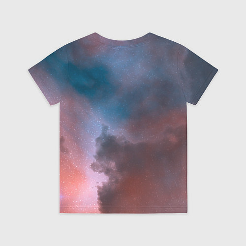 Детская футболка Сплетение двух космических сияний / 3D-принт – фото 2