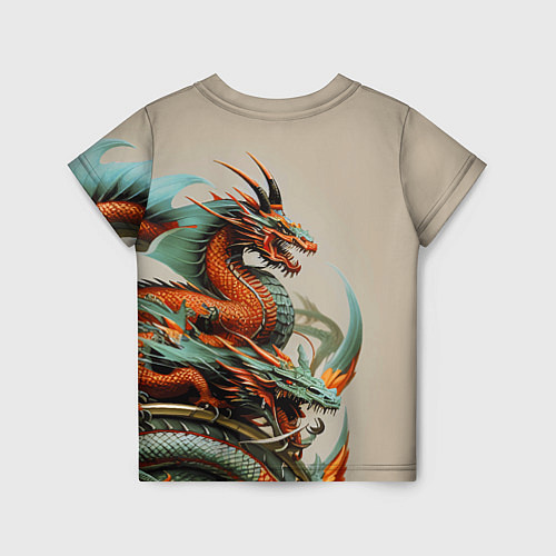 Детская футболка Japan dragon - irezumi / 3D-принт – фото 2