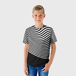 Футболка детская Trendy raster pattern, цвет: 3D-принт — фото 2