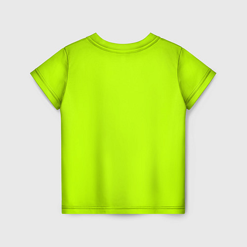 Детская футболка Лайм цвет: однотонный лаймовый / 3D-принт – фото 2