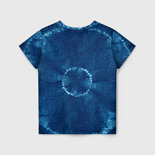 Детская футболка Синий круг тай-дай / 3D-принт – фото 2