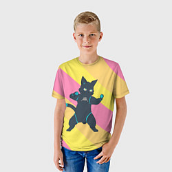 Футболка детская Hi-Fi Rush Cat, цвет: 3D-принт — фото 2