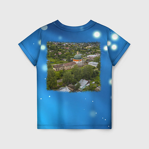 Детская футболка Верхошижемье - церковь / 3D-принт – фото 2