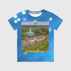 Футболка детская Верхошижемье - церковь, цвет: 3D-принт
