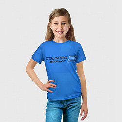 Футболка детская Counter Strike 2 с логотипом, цвет: 3D-принт — фото 2