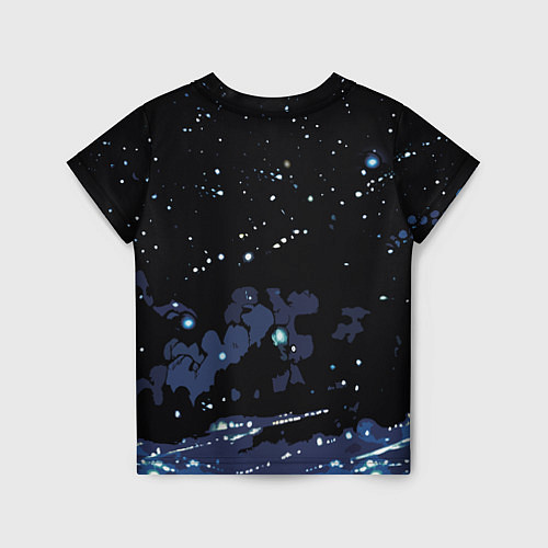 Детская футболка Космический волк / 3D-принт – фото 2
