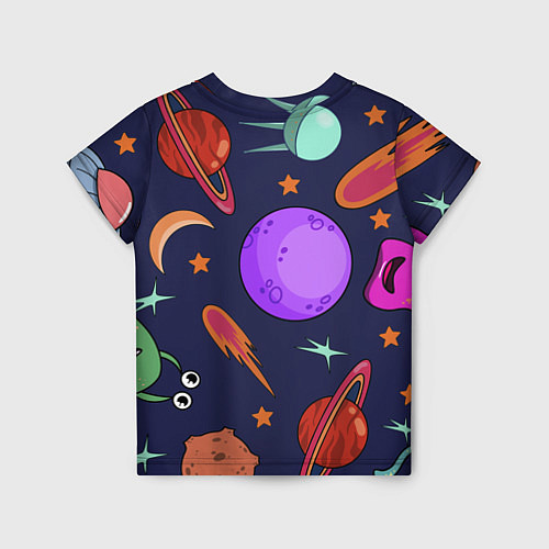 Детская футболка Космический арт планеты / 3D-принт – фото 2