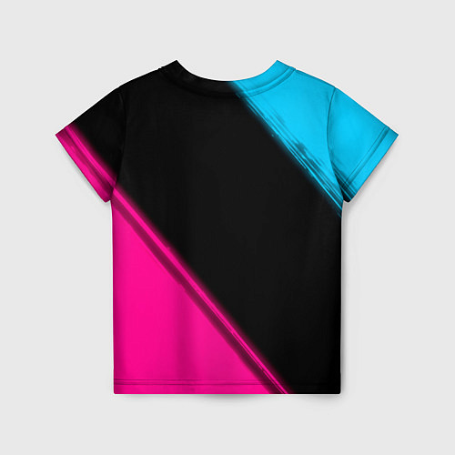 Детская футболка Mazda - neon gradient: надпись, символ / 3D-принт – фото 2
