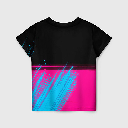 Детская футболка Akira - neon gradient: символ сверху / 3D-принт – фото 2