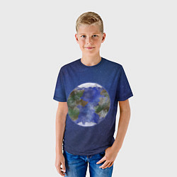 Футболка детская Планета в космосе, цвет: 3D-принт — фото 2