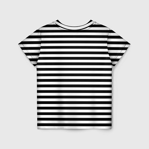 Детская футболка Тельняшка черная Подводного флота ВМФ / 3D-принт – фото 2