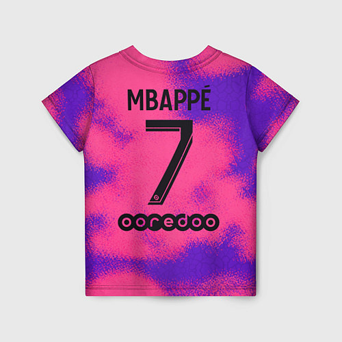 Детская футболка Килиан Мбаппе форма ПСЖ четвертая / 3D-принт – фото 2