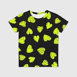 Футболка детская Листья - Монстера, цвет: 3D-принт