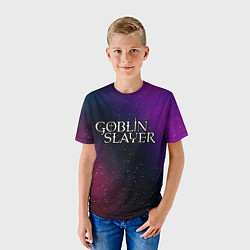 Футболка детская Goblin Slayer gradient space, цвет: 3D-принт — фото 2