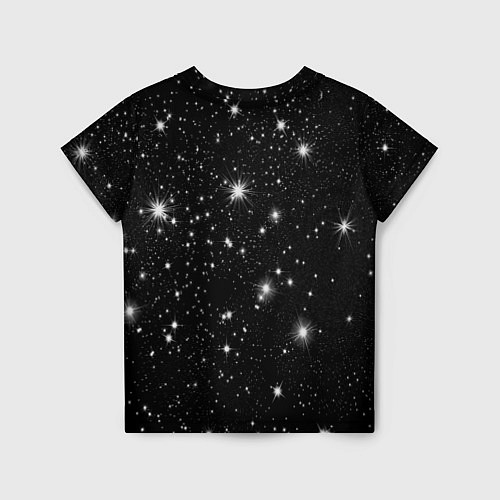 Детская футболка Телец золотой на звездном небе / 3D-принт – фото 2
