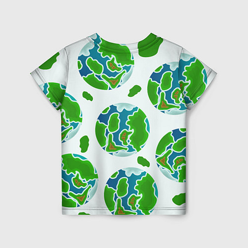 Детская футболка Планета земля, земной шар / 3D-принт – фото 2