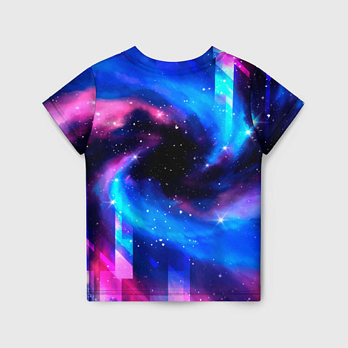 Детская футболка Saints Row неоновый космос / 3D-принт – фото 2