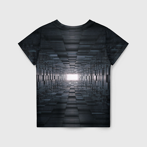 Детская футболка Тёмная геометрия / 3D-принт – фото 2