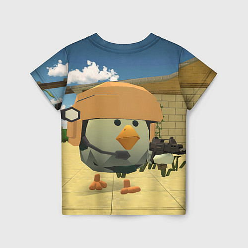 Детская футболка Chicken Gun Крош / 3D-принт – фото 2
