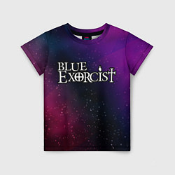 Футболка детская Blue Exorcist gradient space, цвет: 3D-принт