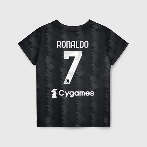 Детская футболка Криштиану Роналду Ювентус форма 2223 гостевая / 3D-принт – фото 2