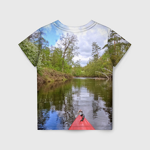 Детская футболка Реки России / 3D-принт – фото 2