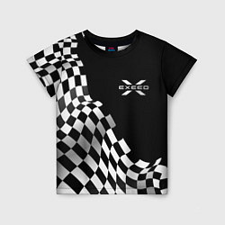 Футболка детская Exeed racing flag, цвет: 3D-принт