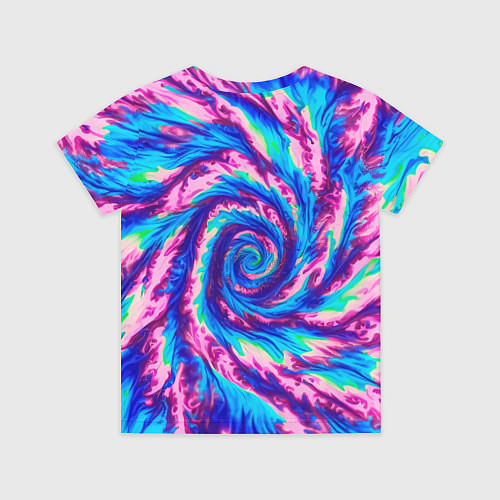 Детская футболка Тай-дай розово-голубой / 3D-принт – фото 2