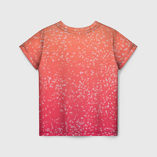 Детская футболка Абстракция персиковый / 3D-принт – фото 2
