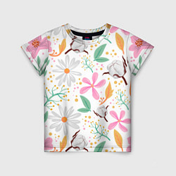 Футболка детская Spring flowers, цвет: 3D-принт