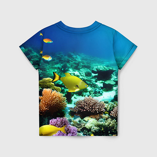 Детская футболка Рыбы на дне моря / 3D-принт – фото 2