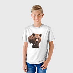 Футболка детская Grizzly, цвет: 3D-принт — фото 2