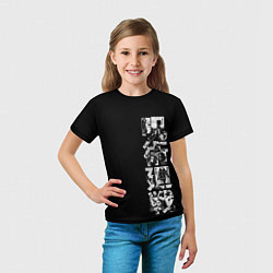 Футболка детская Сатору Годжо - кадры из манги Магическая битва вну, цвет: 3D-принт — фото 2