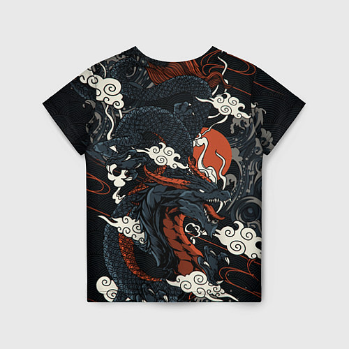 Детская футболка Дракон в японском стиле / 3D-принт – фото 2