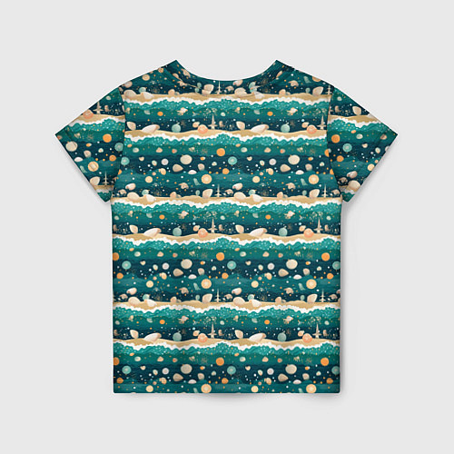 Детская футболка Море и ракушки / 3D-принт – фото 2