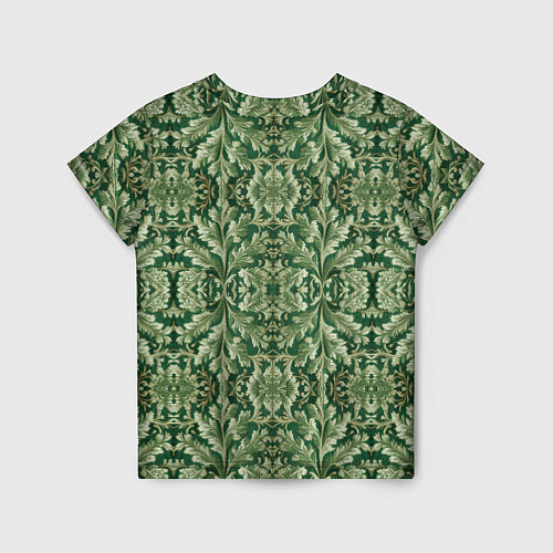 Детская футболка Зелёный гобелен / 3D-принт – фото 2