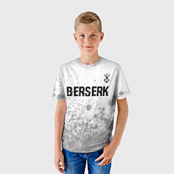 Футболка детская Berserk glitch на светлом фоне: символ сверху, цвет: 3D-принт — фото 2