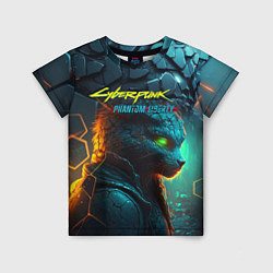 Детская футболка Сyberpunk 2077 phantom liberty cat