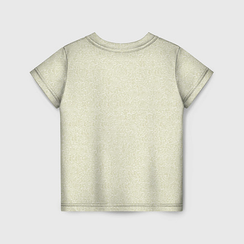 Детская футболка Текстура ажурный оливковый / 3D-принт – фото 2