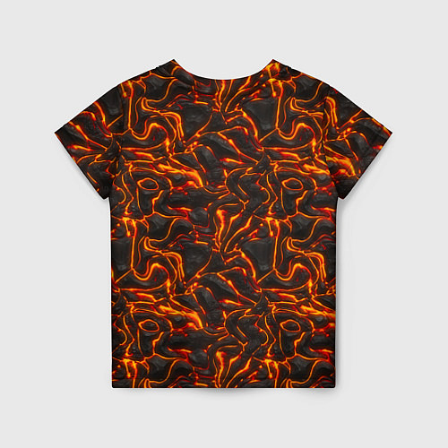 Детская футболка Огненная лава / 3D-принт – фото 2