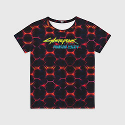Футболка детская Cyberpunk 2077 phantom liberty dark abstract, цвет: 3D-принт