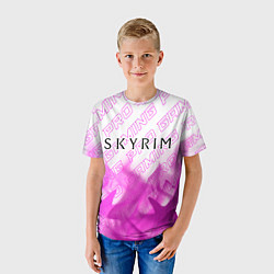 Футболка детская Skyrim pro gaming: символ сверху, цвет: 3D-принт — фото 2