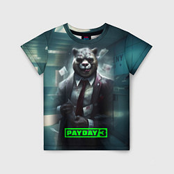 Футболка детская Payday 3 crazy bear, цвет: 3D-принт