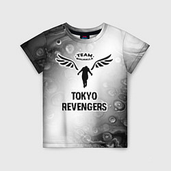 Футболка детская Tokyo Revengers glitch на светлом фоне, цвет: 3D-принт