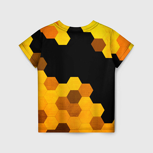 Детская футболка Need for Speed - gold gradient: символ сверху / 3D-принт – фото 2
