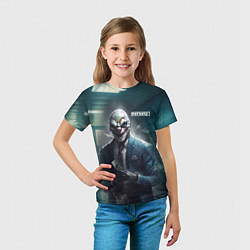 Футболка детская Payday 3 mask, цвет: 3D-принт — фото 2
