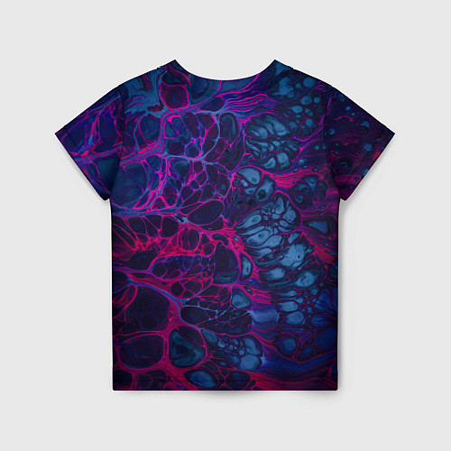 Детская футболка Неоновая лава / 3D-принт – фото 2